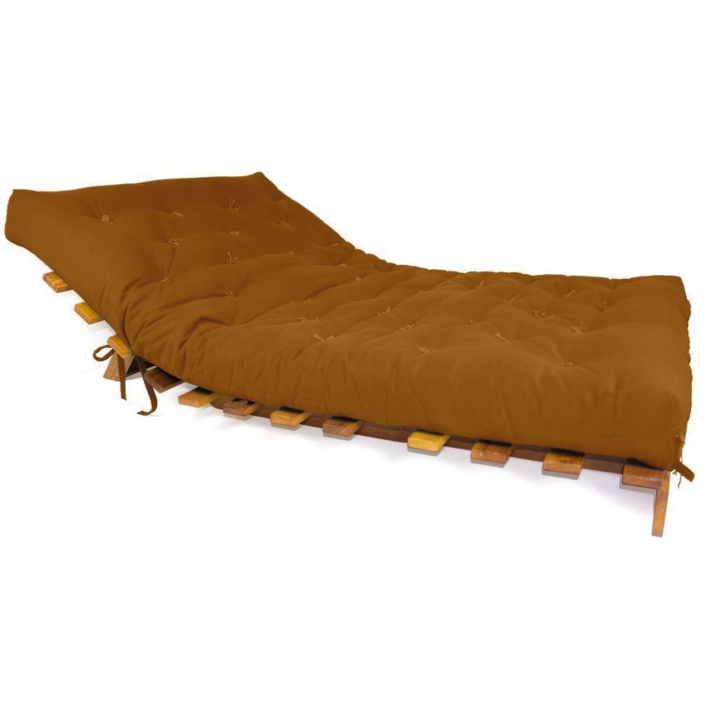 Sofá Cama Casal Futon Tokio Caramelo Madeira Maciça Grapia Cor Natural - 3