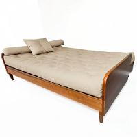 Sofá Cama Paris Ii Sarja Em Madeira Maciça Cor Natural - Bege Claro - 2