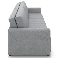 Sofá Cama Casal Retrátil 3 Lugares 220cm Atlas M22 Linho Cinza - Mpozenato - 8