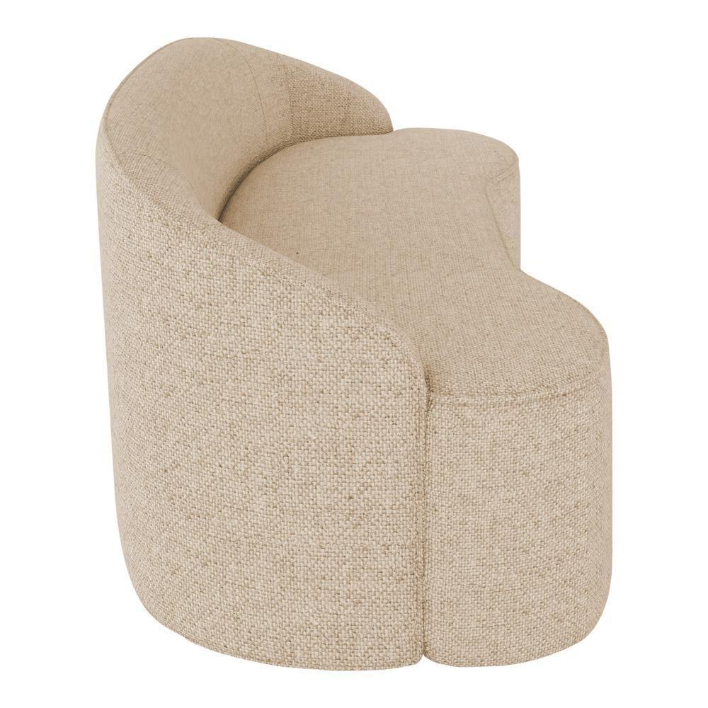 Sofá 3 Lugares Para Sala De Estar Living 210cm Theo D06 Linho Marfim - Mpozenato - 5