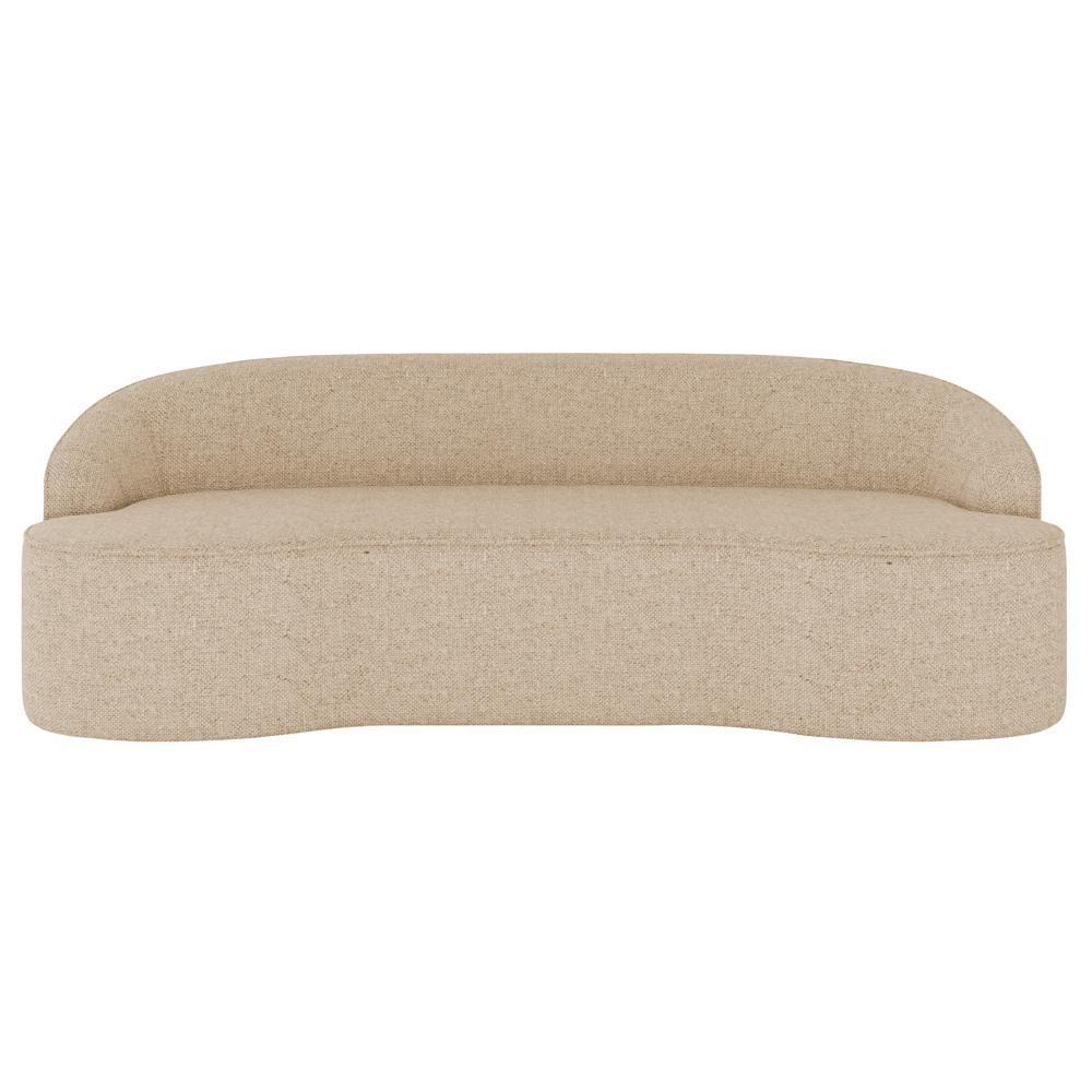 Sofá 3 Lugares Para Sala De Estar Living 210cm Theo D06 Linho Marfim - Mpozenato - 6