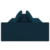 Sofá Ilha Modular Com Puff Para Sala Living 252cm Georgia K04 Veludo Azul - Mpozenato - 6