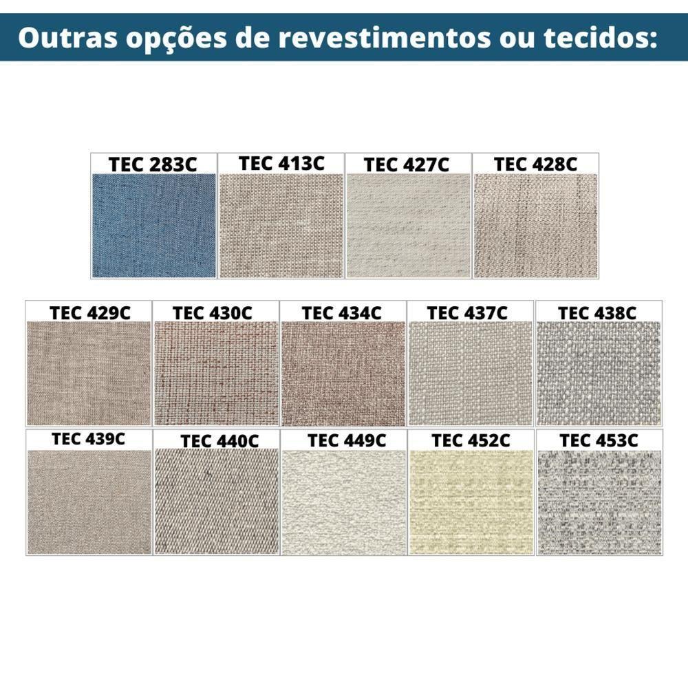 Banco Los Recamier Ozki 161 Cm Madeira Eucalipto Cedro Tecido Cinza - 3