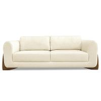 Sofá 2 Lugares Base De Madeira 180cm Izzy S06 Linho Pérola - Mpozenato - 5