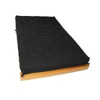 Sofá Cama Casal Futon Tokio Preto Madeira Maciça Grapia Cor Natural - 2