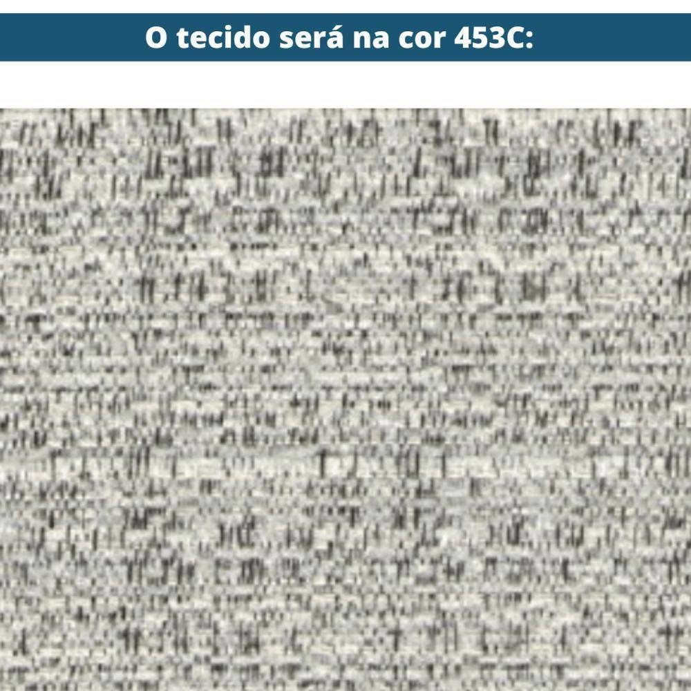 Banco Los Recamier Ozki 181 Cm Madeira Eucalipto Cedro Tecido Cinza - 7