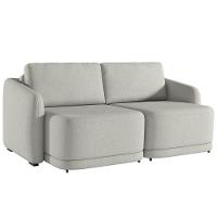 Sofá Cama Casal Para Sala 196cm Polska K04 Linho Cinza - Mpozenato - 9