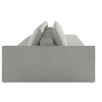 Sofá Ilha Modular Com Puff Para Sala Living 312cm Georgia K04 Linho Cinza - Mpozenato - 6