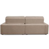 Sofá Retrátil Reclinável Para Sala 3 Lugares 250cm Haus F04 Bouclê Bege - Lyam Decor - 6