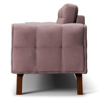 Sofá 260 Cm 4 Lugares Sandero C-305 Veludo Rosê - Domi - 6