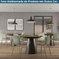 Kit 4 Cadeiras Bilbao Fratini Encosto Polipropileno Preto Assento Almofada Cinza Base Aço Preto - 9