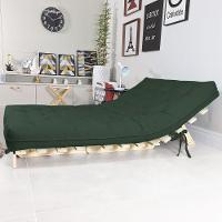 Sofa Cama Casal Futon Oriental Verde Militar Com Madeira Maciça
