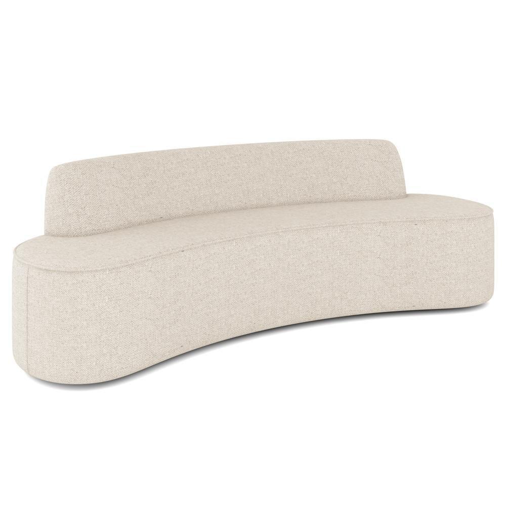 Sofá 4 Lugares Para Sala De Estar Living 260cm Koane D06 Linho Pérola - Mpozenato - 1