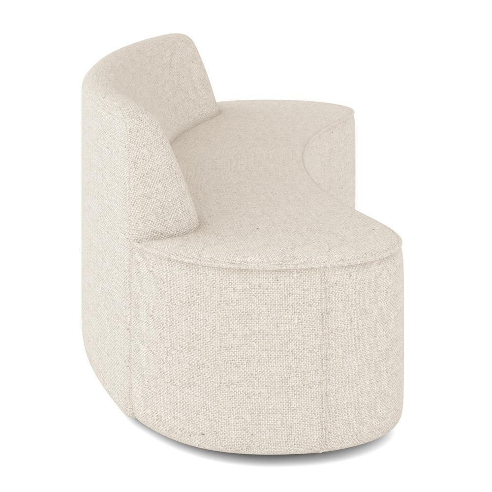 Sofá 4 Lugares Para Sala De Estar Living 260cm Koane D06 Linho Pérola - Mpozenato - 5