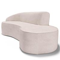 Sofá Living 3 Lugares 210cm Braço Esquerdo Mozart D06 Linho Cru - Mpozenato - 5