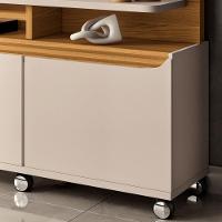 Estante Painel Para Tv 70 Pol 170cm 2 Portas Planck B01 Off White Cinamomo - Lyam Decor - 3