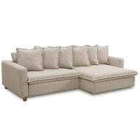 Sofá Retrátil Para Sala Living 4 Lugares 290cm Lake F04 Linho Bege - Lyam Decor - 5