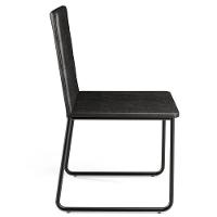 Kit 08 Cadeiras Decorativa Estofada Para Sala De Jantar Preto Maya L02 Couríssimo Preto - Lyam Decor - 8