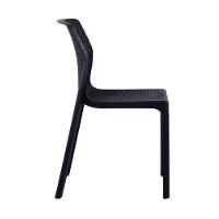 Kit Com 2 Cadeiras Capri Estrutura Em Polipropileno Fratini Preto - 3