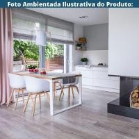 Kit 4 Cadeiras Toledo Fratini Assento Em Polipropileno Branco Base Aço Acabamento Idêntico á Madeira - 5