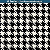 Kit 2 Cadeiras C- Braços Toulouse Júlia Mara Fratini Assento Pied De Poule Encosto Pu Preto Base Aço - 6