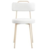 Kit 04 Cadeiras Decorativas Estofada Sala Jantar Barcelona Arena L02 Facto Branco - Lyam