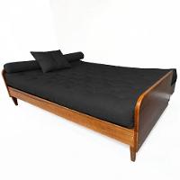 Sofá Cama Paris Ii Sarja Em Madeira Maciça Cor Natural - Preto - 2