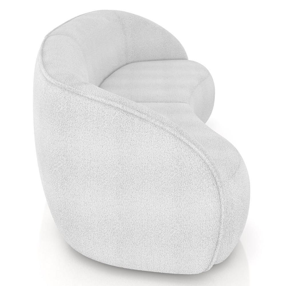 Sofá 4 Lugares 318cm Orgânico Zion M22 Boucle Branco - Mpozenato - 7