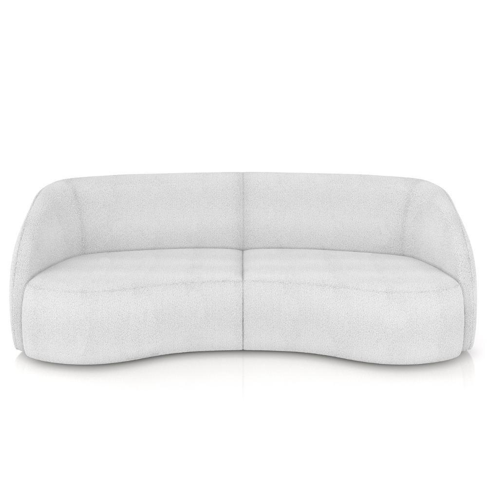 Sofá 4 Lugares 318cm Orgânico Zion M22 Boucle Branco - Mpozenato - 8