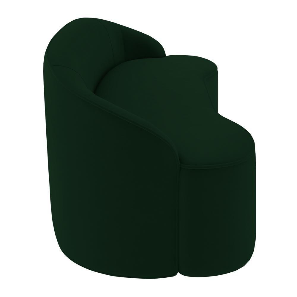 Sofá 3 Lugares Para Sala De Estar Living 180cm Theo D06 Veludo Esmeralda - Mpozenato - 5