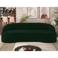 Sofá 3 Lugares Para Sala De Estar Living 180cm Theo D06 Veludo Esmeralda - Mpozenato - 2