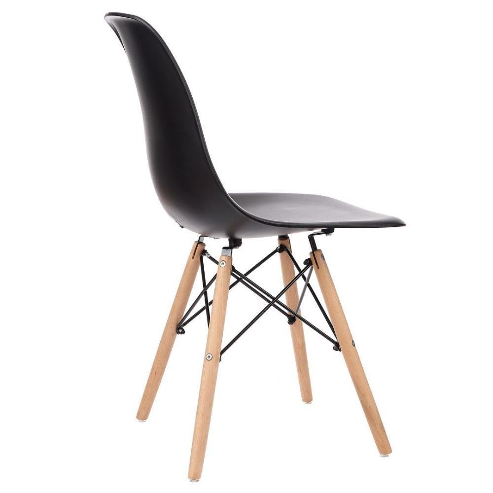 Kit 5 Cadeiras Charles Eames Preta - 2