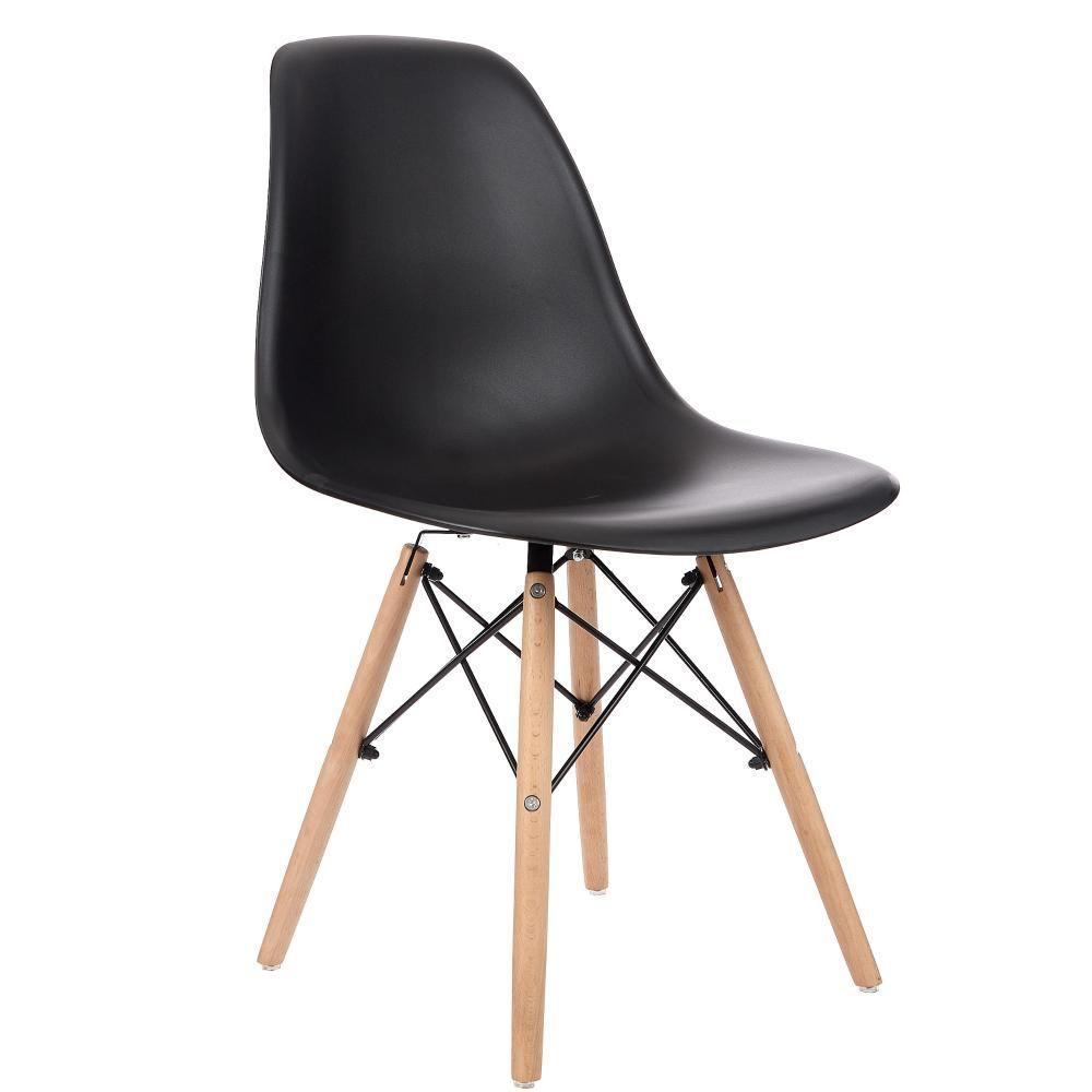 Kit 5 Cadeiras Charles Eames Preta - 4