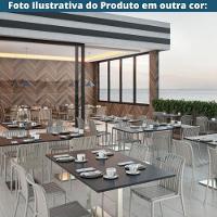 Kit 4 Cadeiras Empilhável Inmetro Sem Braço Cancun Gávea Fratini 49 Cm Polipropileno Marsala - 6