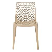 Kit 4 Cadeiras Empilhável Inmetro Gruvyer Fratini Polipropileno Fendi Capacidade Suporta 182 Kg - 3