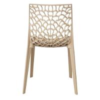 Kit 4 Cadeiras Empilhável Inmetro Gruvyer Fratini Polipropileno Fendi Capacidade Suporta 182 Kg