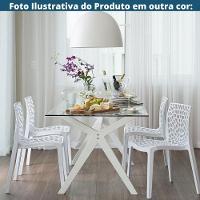 Kit 4 Cadeiras Empilhável Inmetro Gruvyer Fratini Polipropileno Fendi Capacidade Suporta 182 Kg - 7