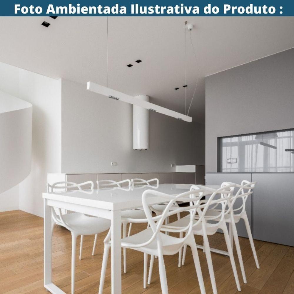 Kit 4 Cadeiras Empilhável Inmetro Aviv Master Allegra Fratini Polipropileno Branco Suporta 182kg - 5