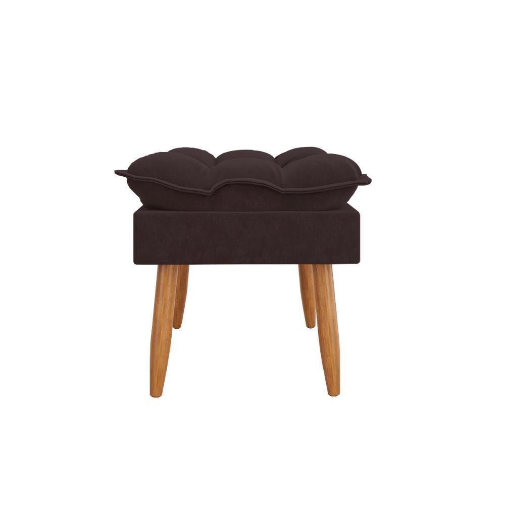 Kit 02 Poltronas + Sofá 2 Lugares Com Puff Opala Balaqui Cinza - 9