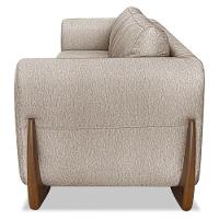 Sofá 2 Lugares Base De Madeira 180cm Izzy S06 Linho Areia - Mpozenato - 8