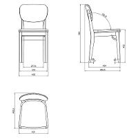 Cadeira Madeira Tramontina Bahia Tauarí Amêndoa Estofado Bege Tramontina - 2
