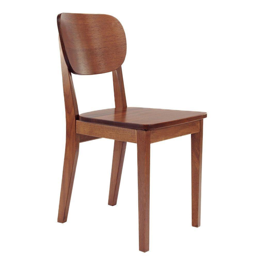 Cadeira Bahia Assento Madeira Tauari Acabamento Verniz Amêndoa Tramontina - 1