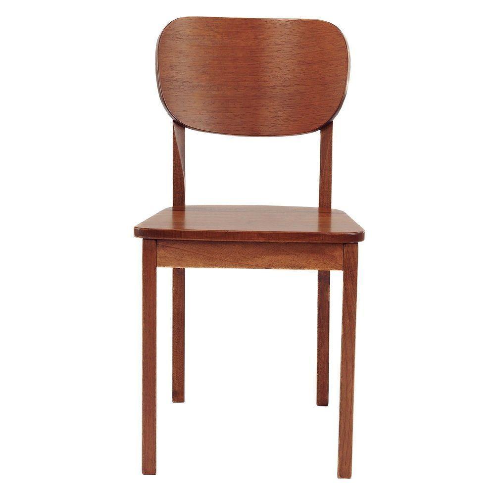 Cadeira Bahia Assento Madeira Tauari Acabamento Verniz Amêndoa Tramontina - 3