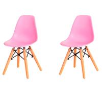 Kit Com 2 Cadeira Flórida Kids Com Assento Em Polipropileno Rosa - 1
