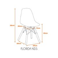 Kit Com 2 Cadeira Flórida Kids Com Assento Em Polipropileno Rosa - 2