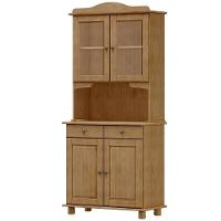 Cristaleira 4 Portas E Balcao 4 Portas Madeira Maciça Freijo Milani Store - 5