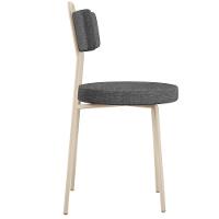 Kit 08 Cadeiras Decorativas Estofada Sala Jantar Barcelona Arena L02 Linho Cinza Escuro - Lyam - 8