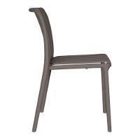 Kit 4 Cadeiras Empilhável Inmetro Sem Braço Cancun Gávea Fratini 49 Cm Polipropileno Cinza - 5