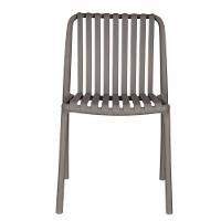 Kit 4 Cadeiras Empilhável Inmetro Sem Braço Cancun Gávea Fratini 49 Cm Polipropileno Cinza - 6