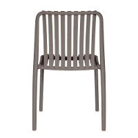 Kit 4 Cadeiras Empilhável Inmetro Sem Braço Cancun Gávea Fratini 49 Cm Polipropileno Cinza - 7